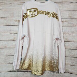 2021 Disney World Parks New Year’s Eve Pinkish Gold Spirit Jersey Size Large